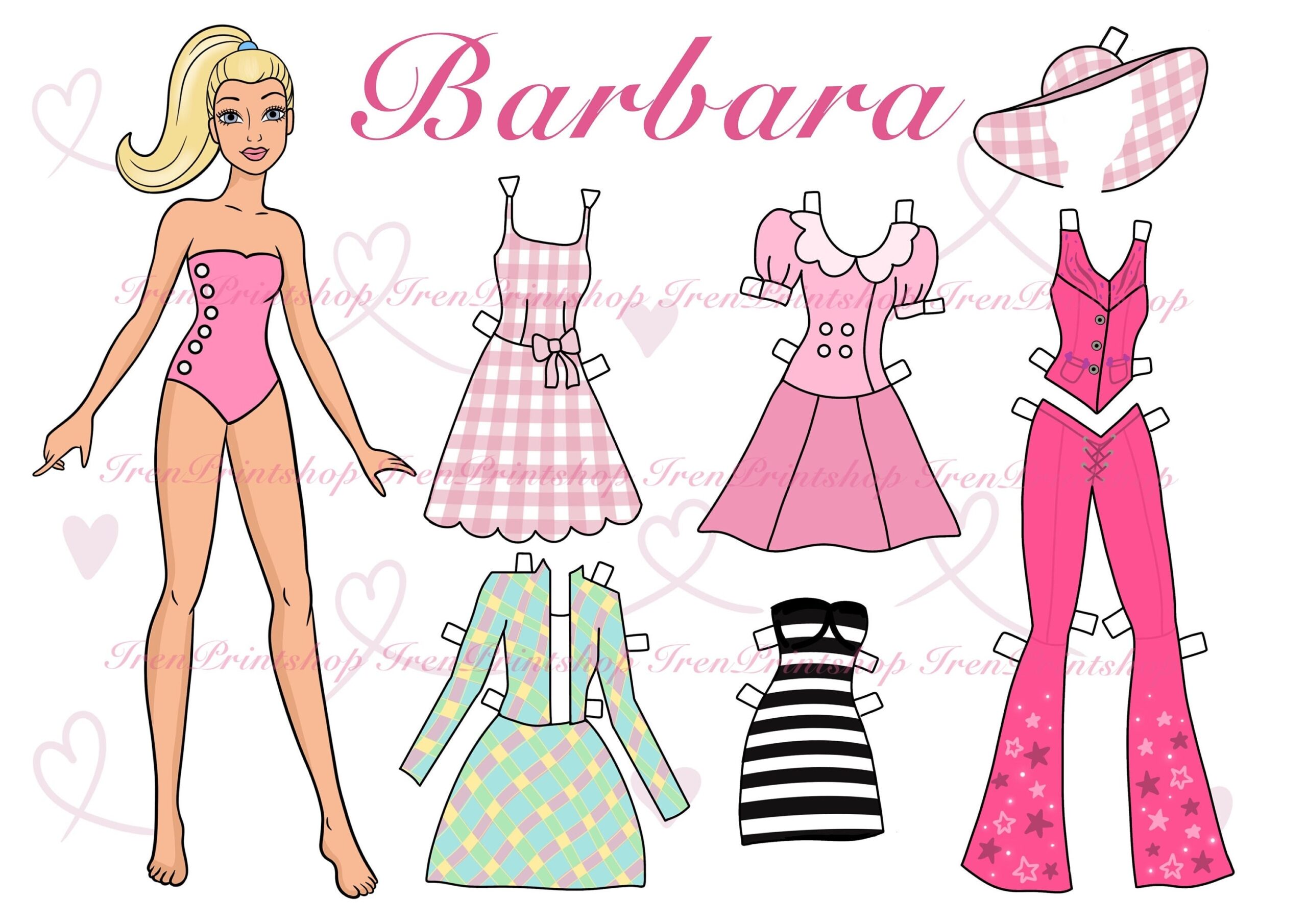 Buy 6 Printable Paper Doll Dress Up With Clothes Digital PDF Dress Up Cut Out Doll Busy Book Activity Fashion Girl Template Online In India Etsy