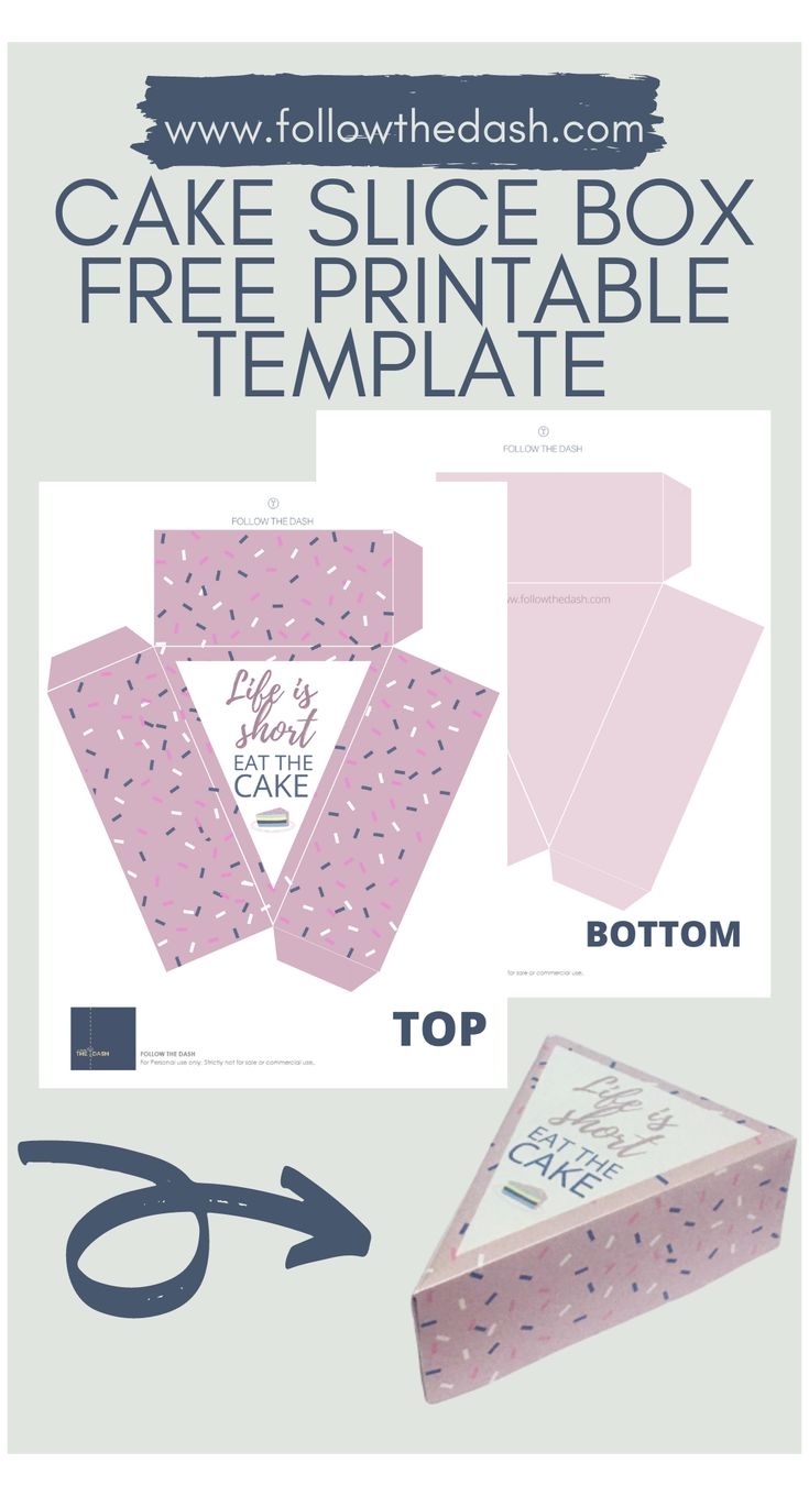 Cake Slice Box Free Printable Template box template printable free boxtemplateprintablefree Print A Bunch Of These Free Printable Cake Slice Box Template And Share A Slice Of Life To Your Loved Ones 