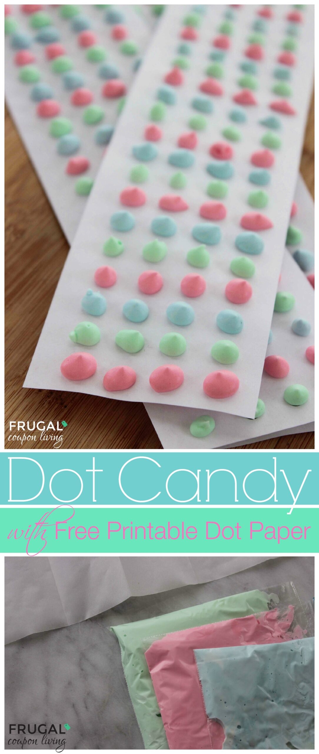 Candy Dot Tutorial And Recipe With FREE Dot Paper Template