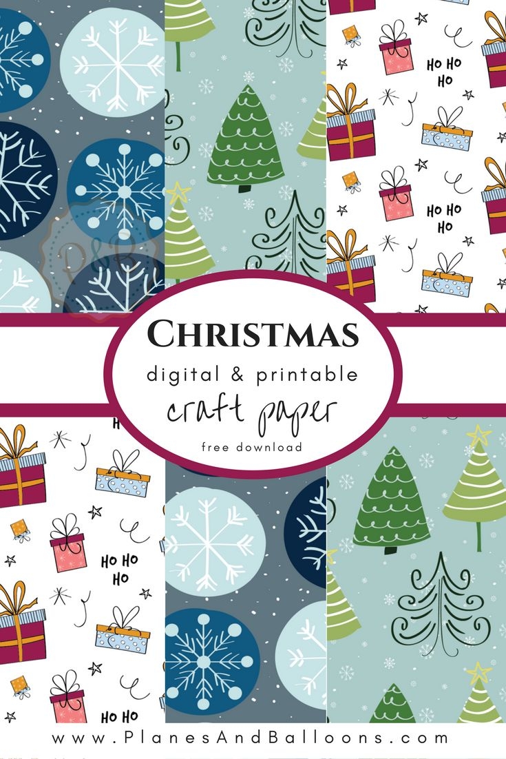 Christmas Digital Paper For Your Creative Holiday Projects For FREE