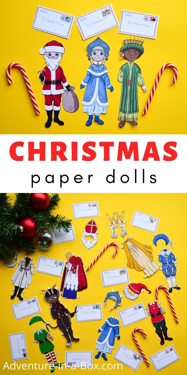 Christmas Paper Dolls Printable