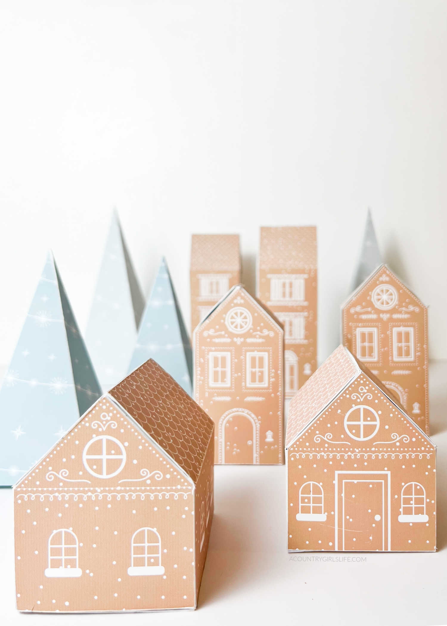 Printable Paper Village Template