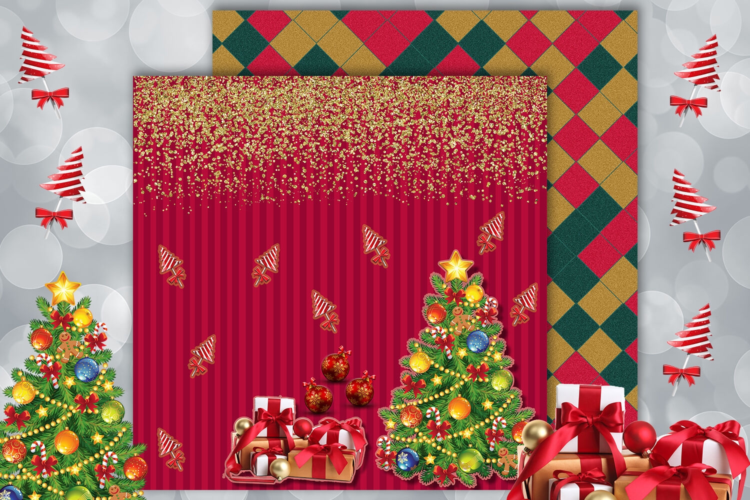 Printable Christmas Scrapbook Paper