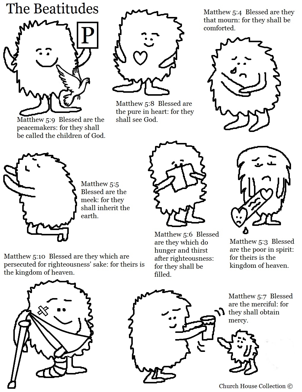 Free Printable Beatitudes Worksheet Pdf
