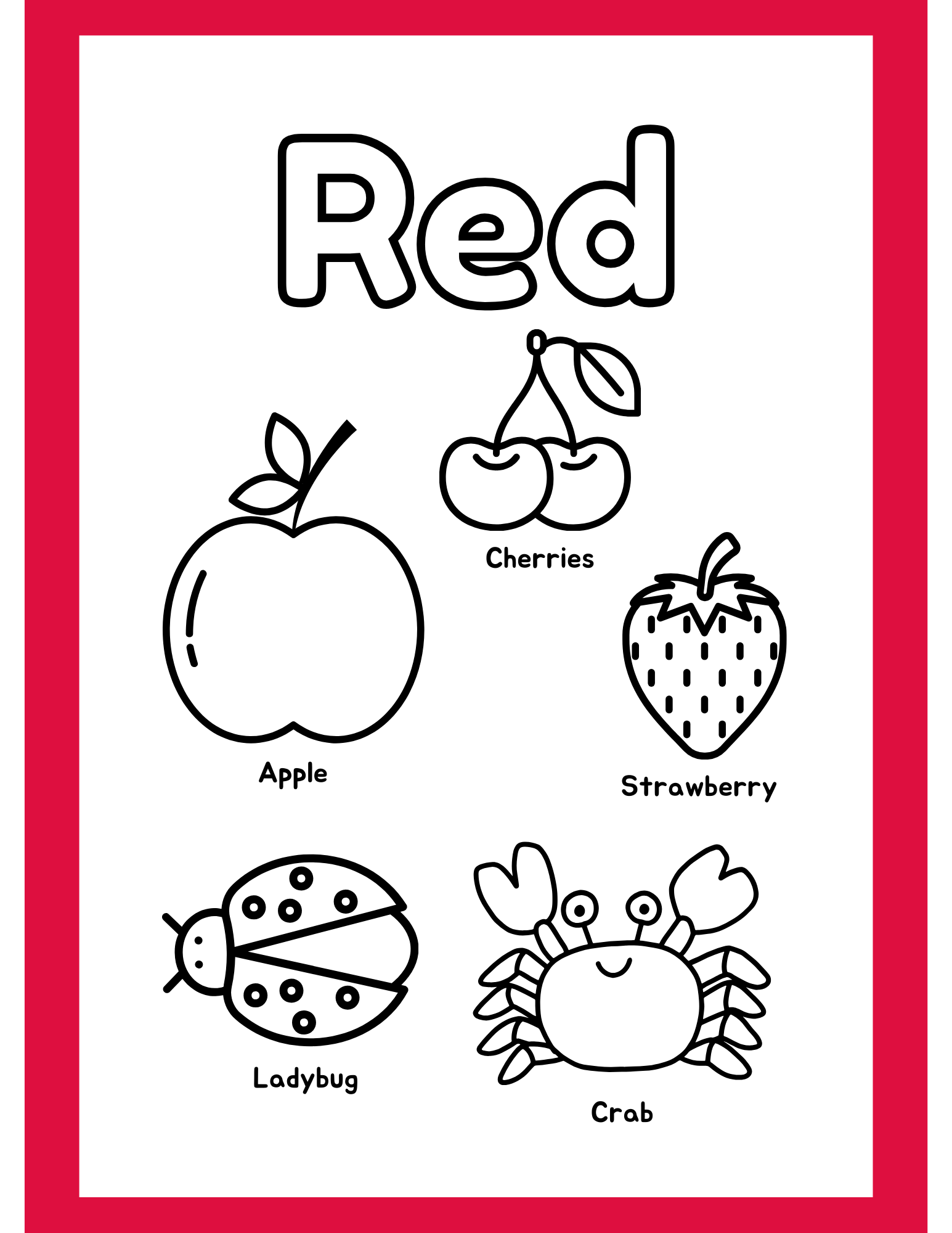 Coloring Pages Fruits Vegetables Animals And Others Freebie Made By Teachers