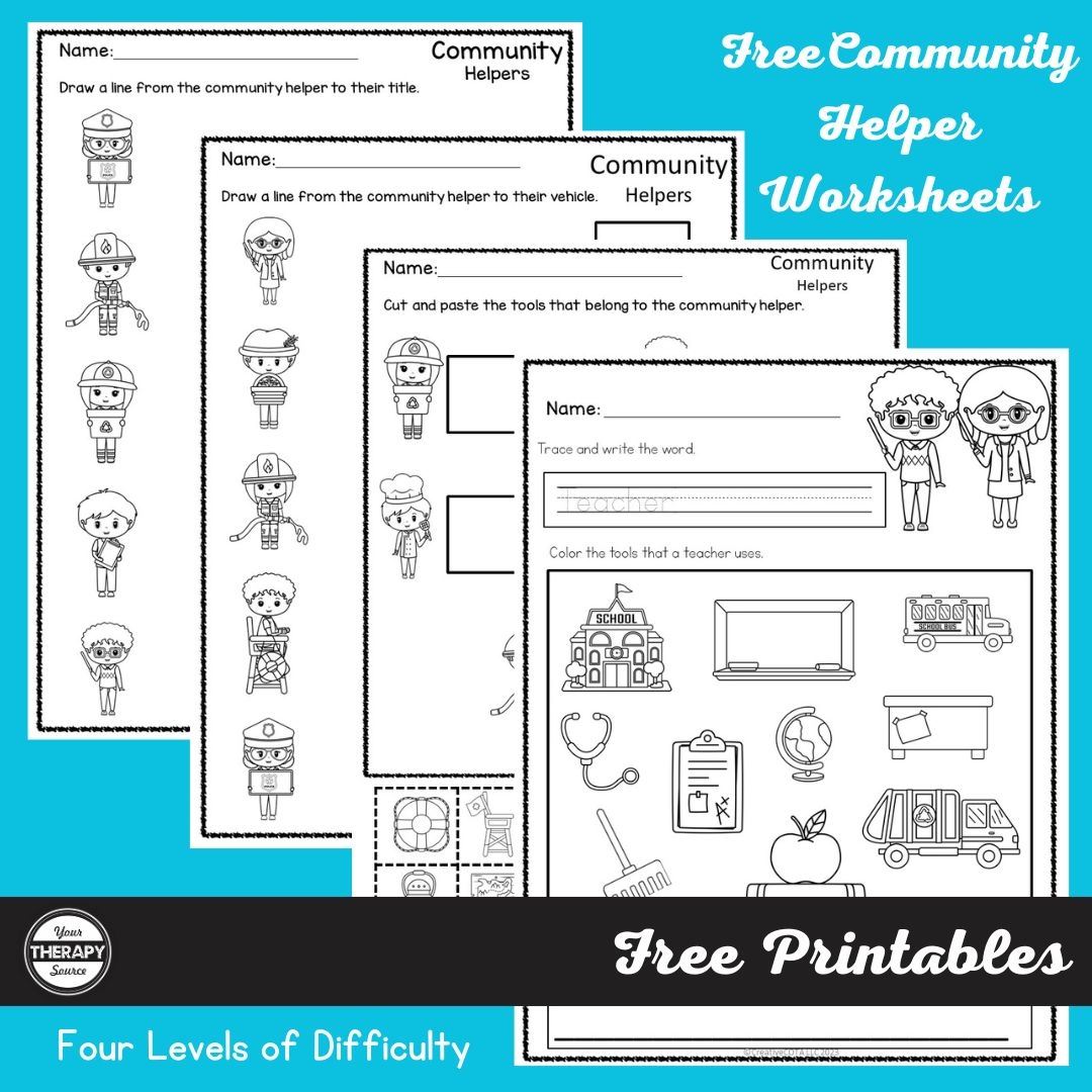 Printable Community Helpers Worksheets