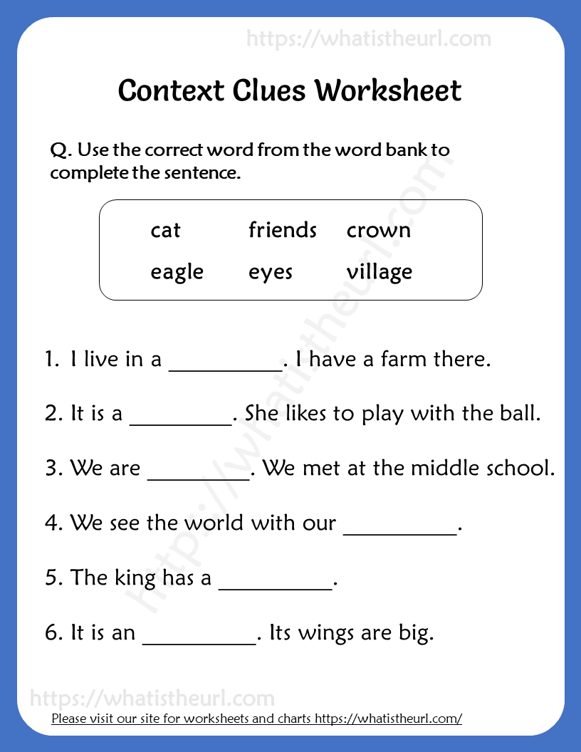 Context Clues Worksheets Worksheets Library