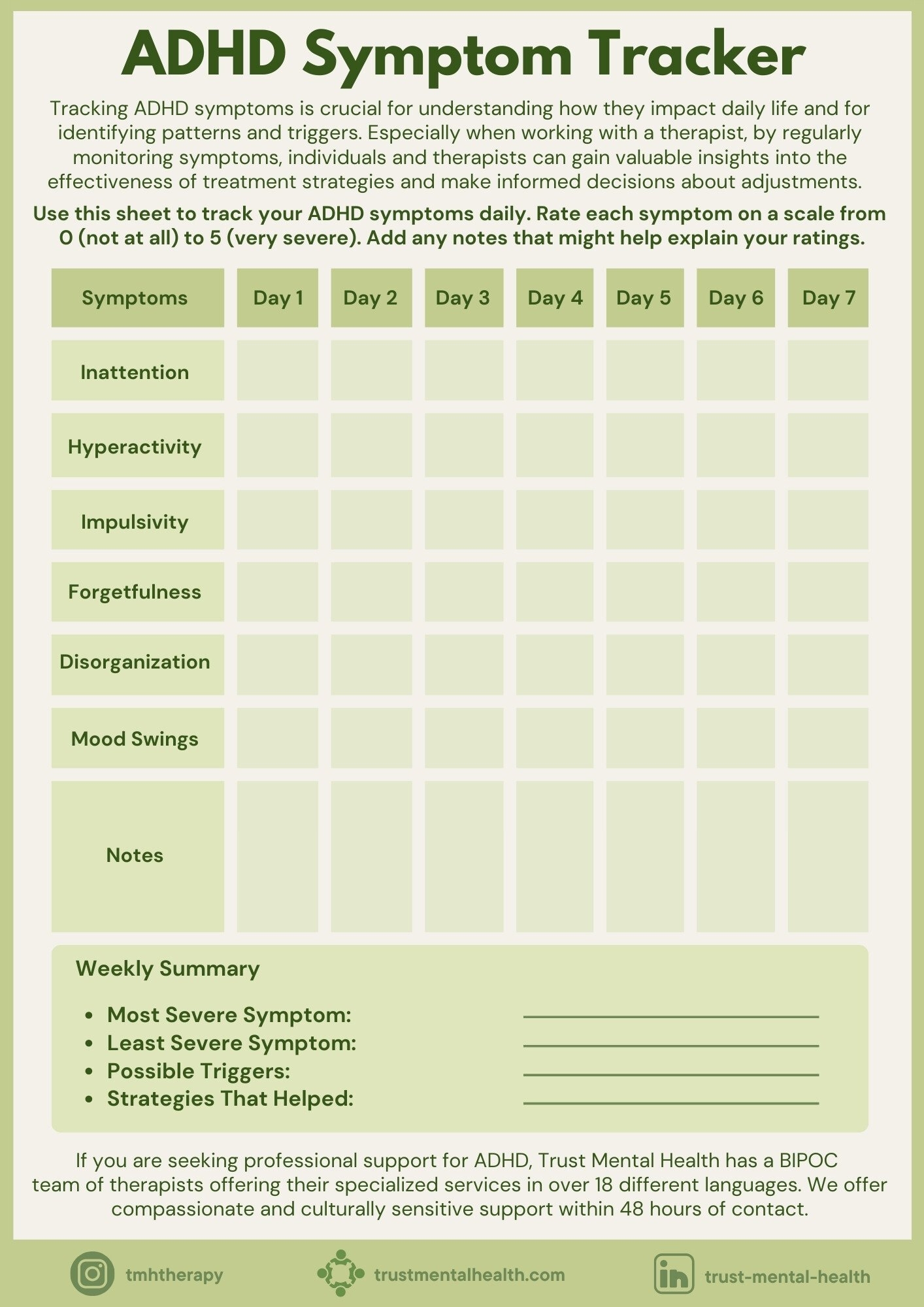 Coping Strategies Worksheets Trust Mental Health