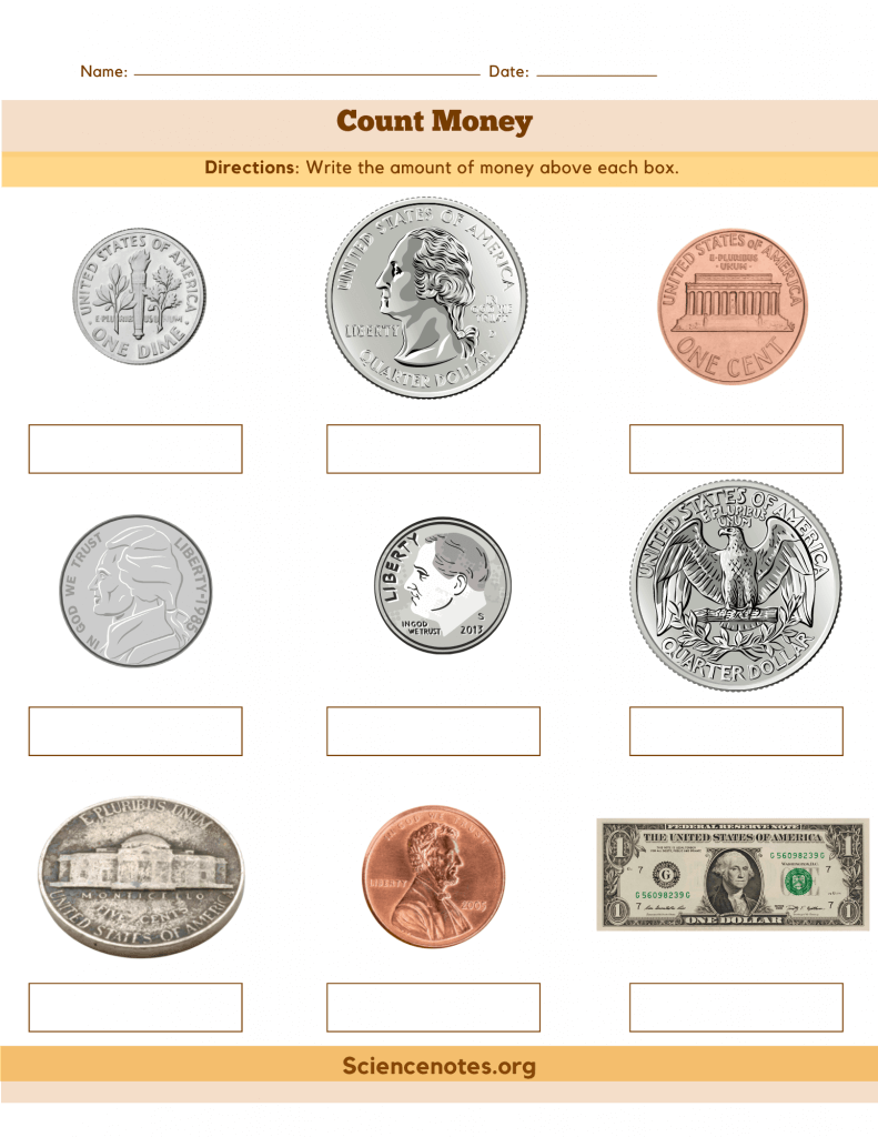 counting money worksheets