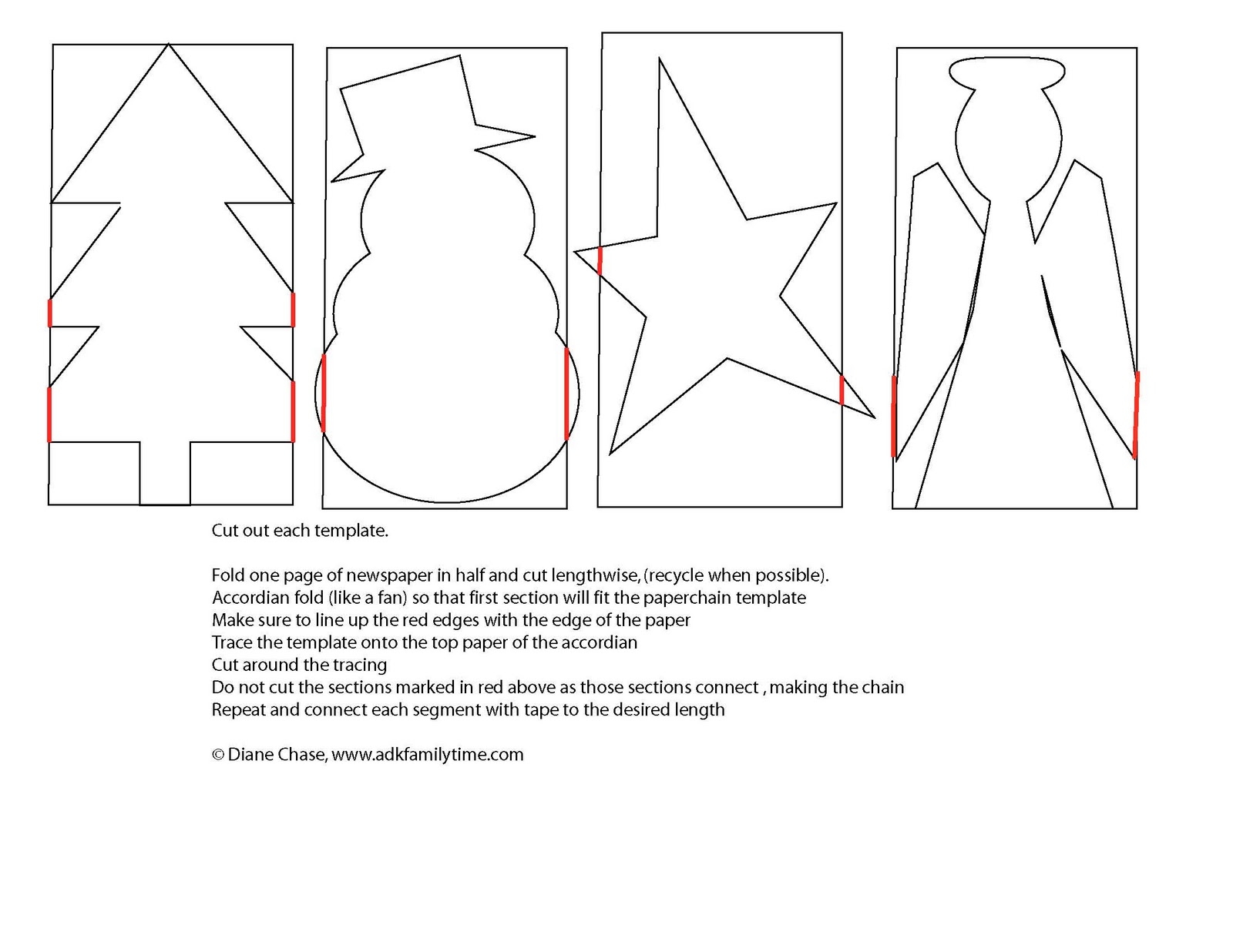 Printable Christmas Paper Chain