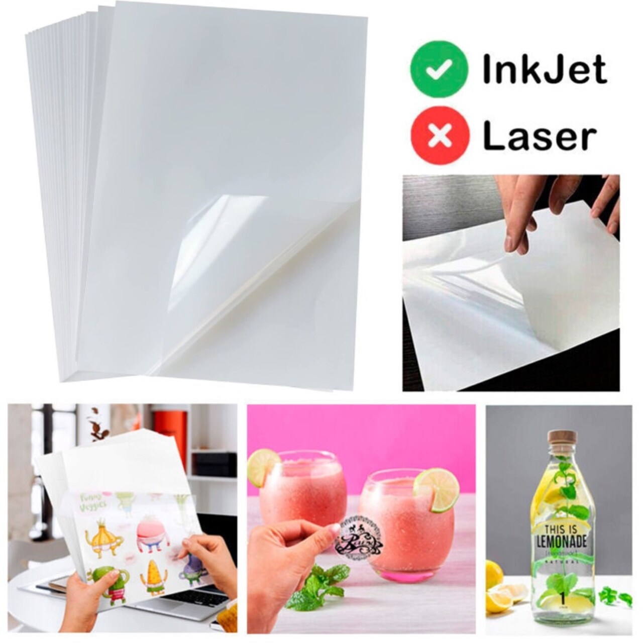 Cricut Clear US Letter Waterproof Sticker Set 6ct Michaels Worksheets Library