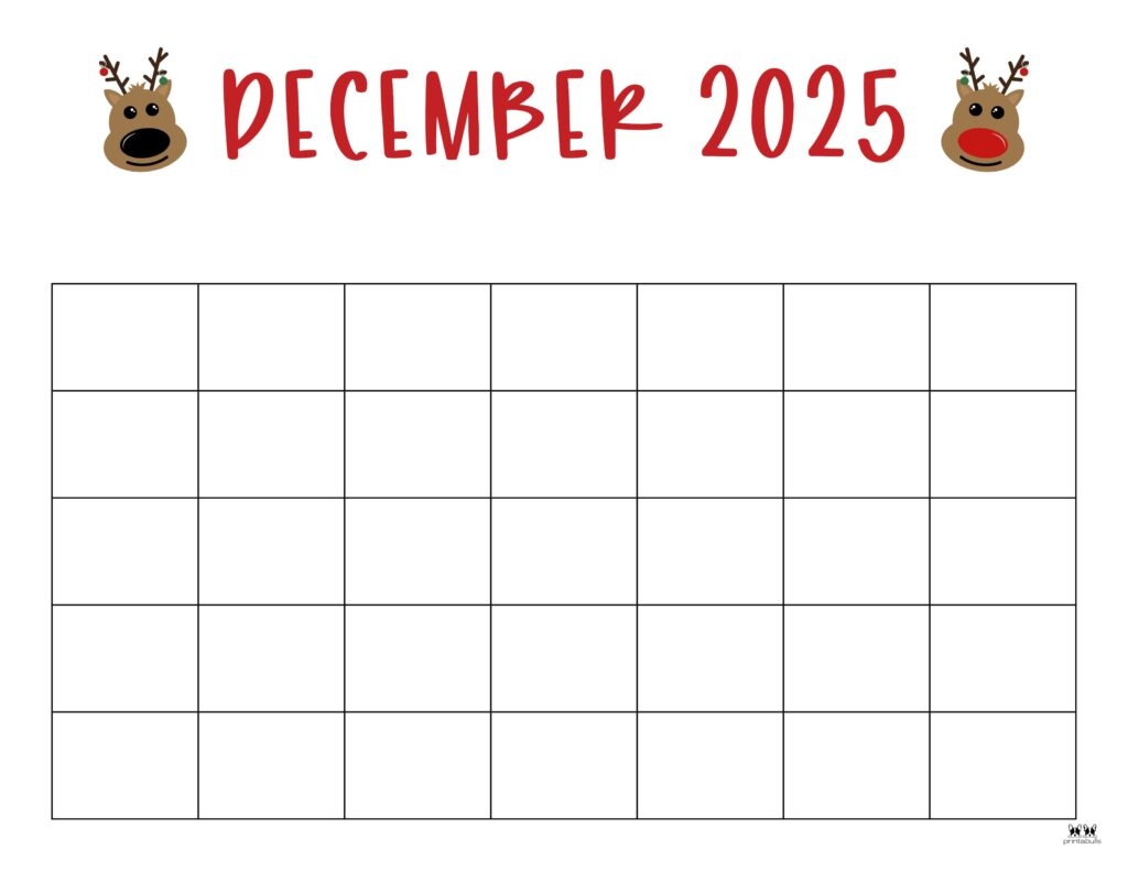 Printable December 2025 Calendar Pdf