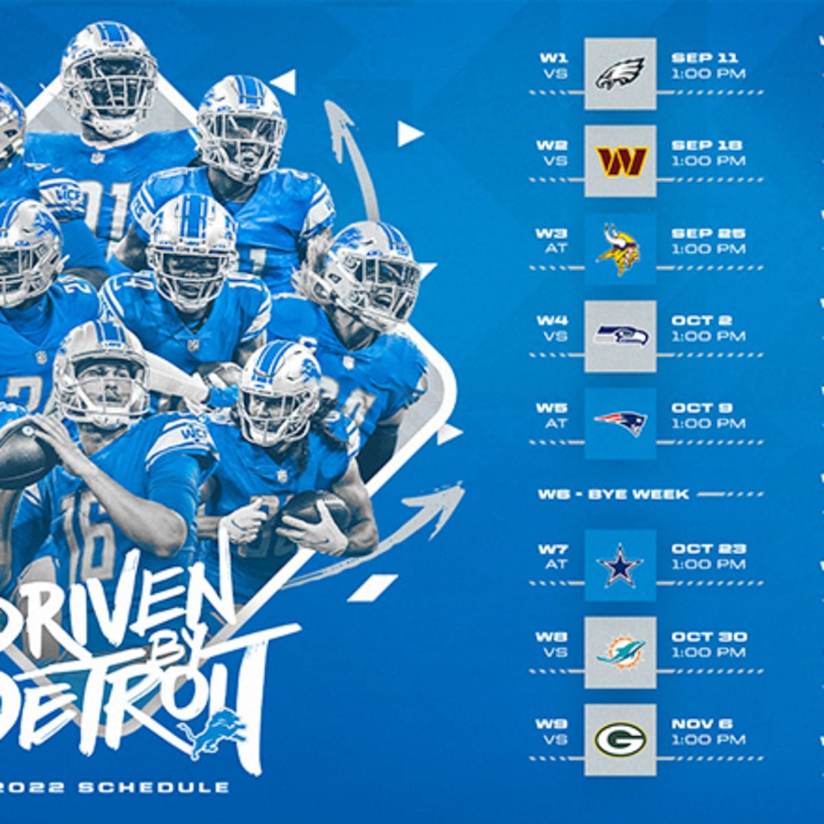 Lions Uniform Schedule 2025 Printable