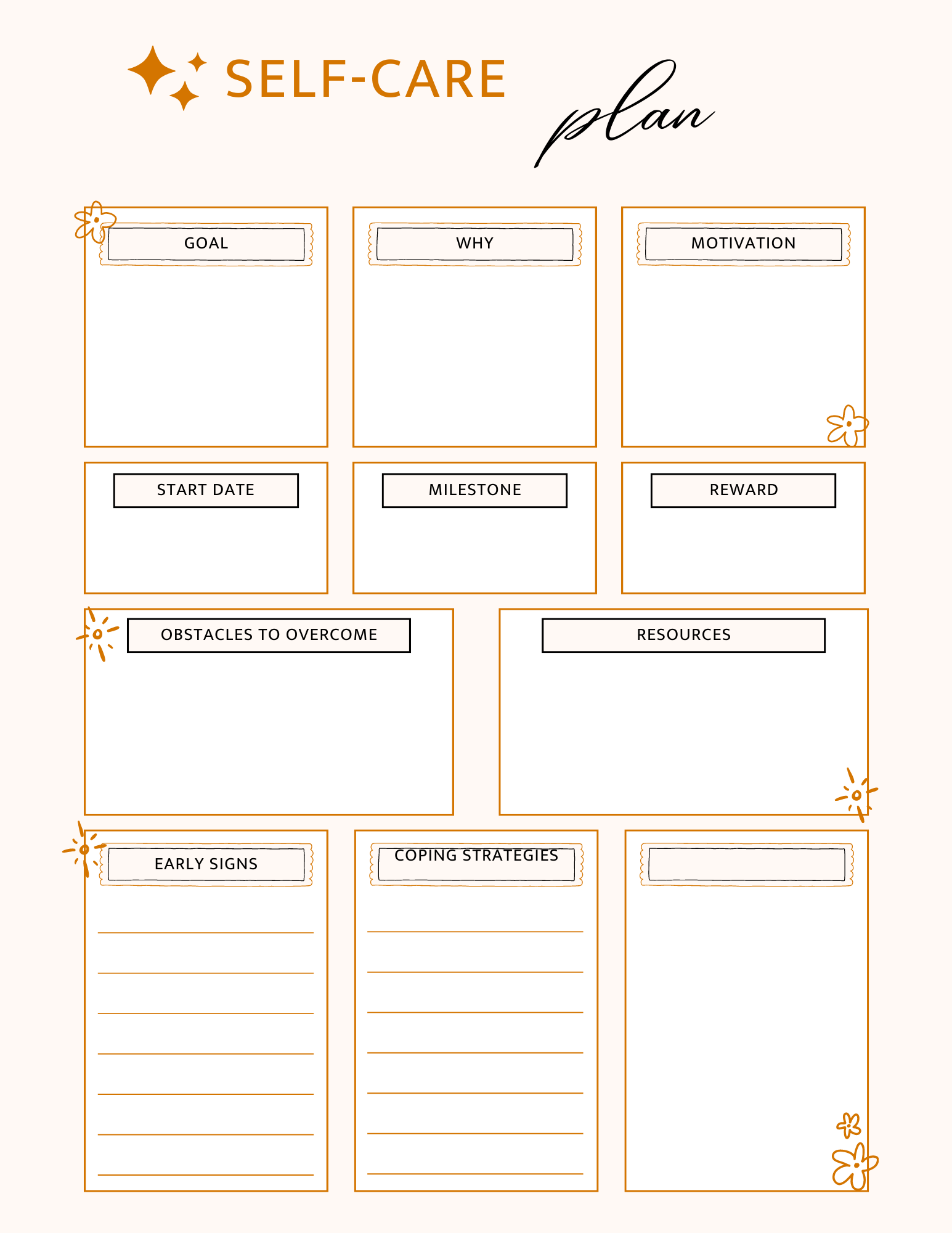 Develop A Personal Self care Plan KNILT