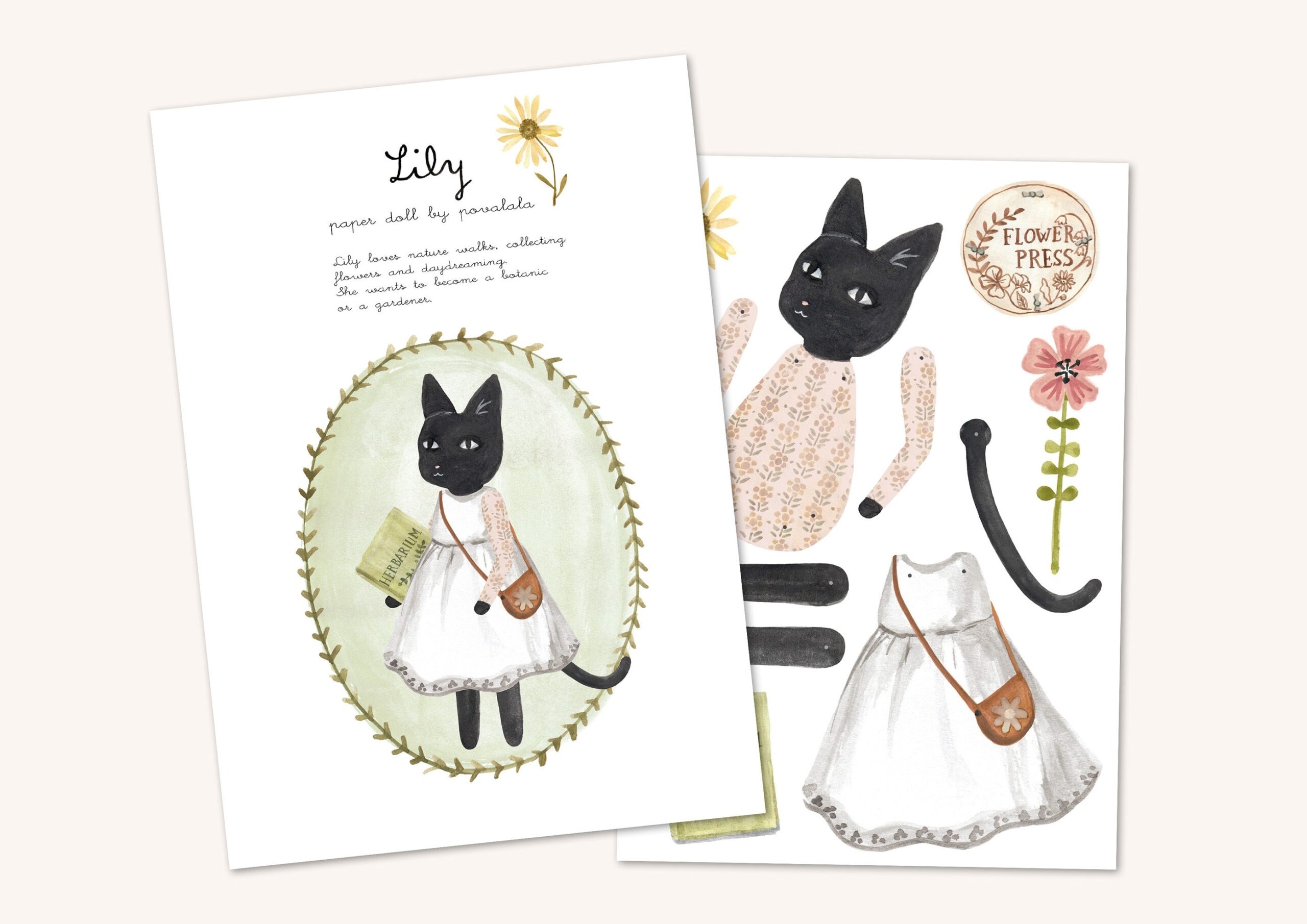 Cat Paper Dolls Printable