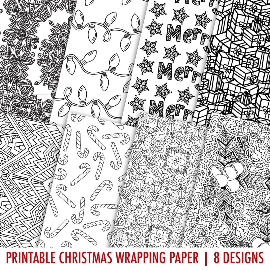 Printable Wrapping Paper Christmas