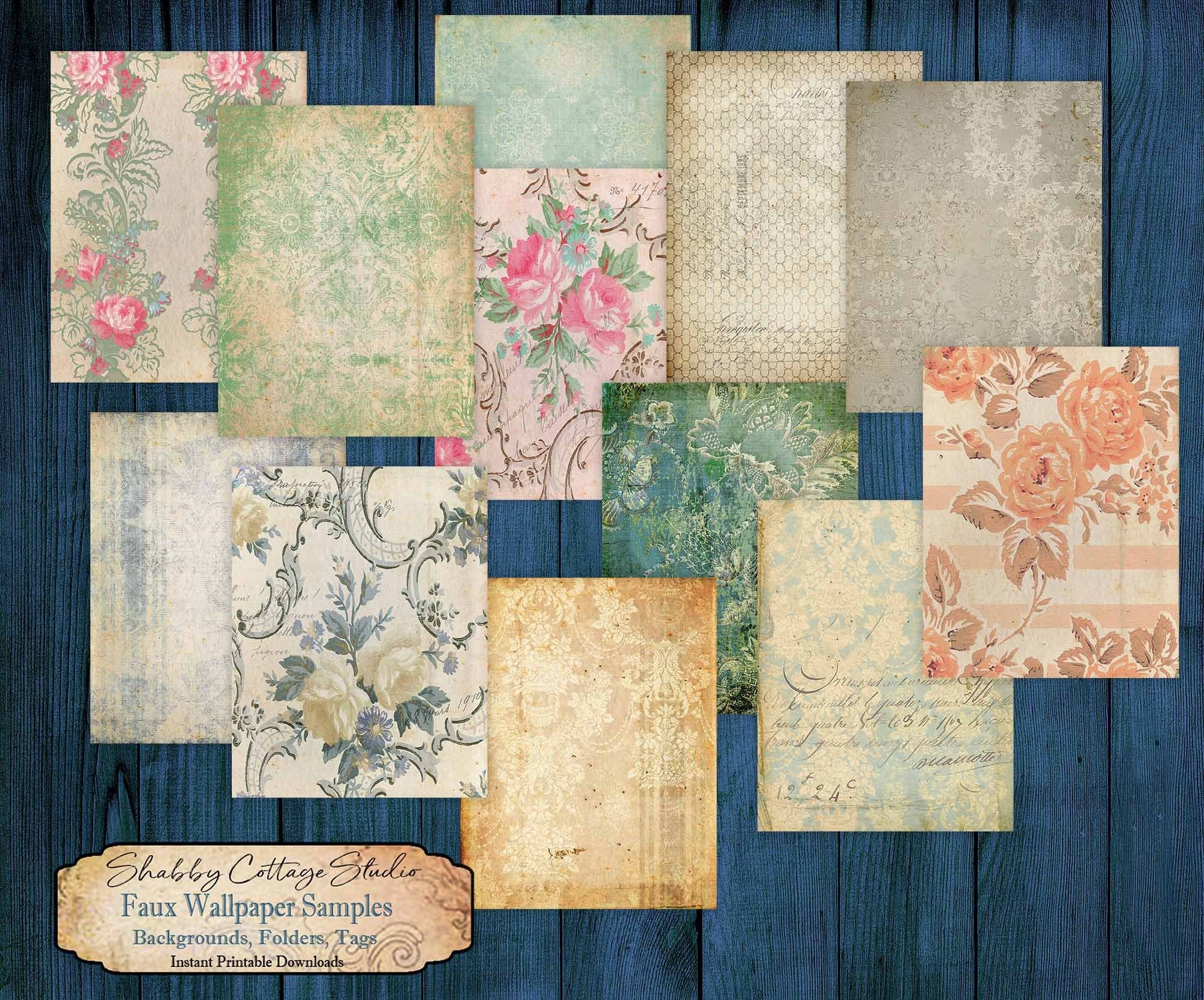 Digital Wallpaper Printable Papers For Junk Journals Background Papers Paper Crafts Scrapbook Papers Digital Paper Pack Etsy