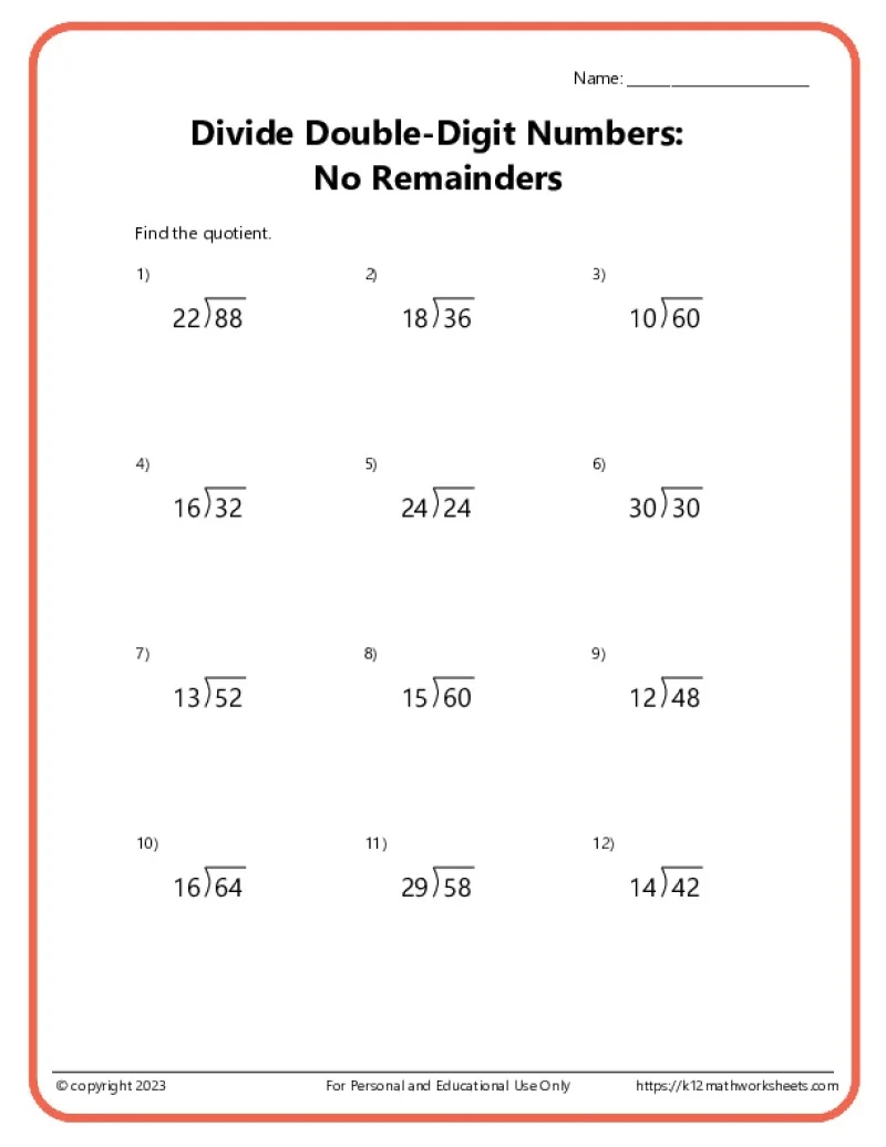 division worksheets k12 math worksheets