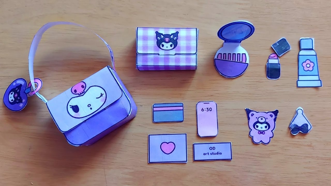 Printable Kuromi Paper Craft