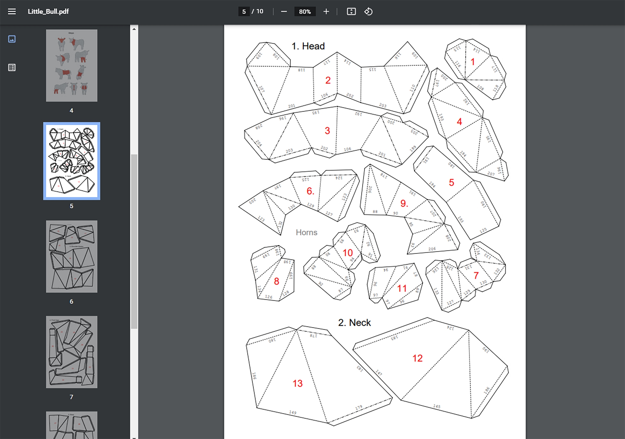 Paper Craft Printable Pdf