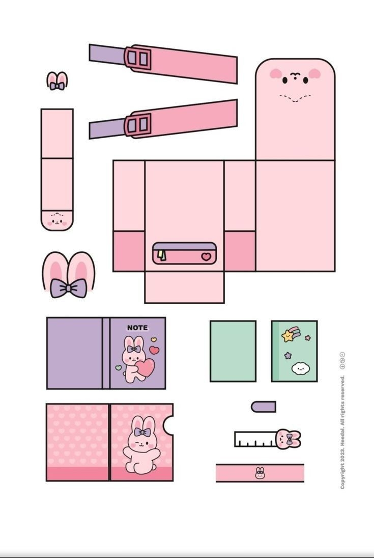 DIY Mini School Paper Doll Template