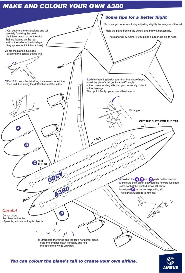 Printable Paper Airplane Templates