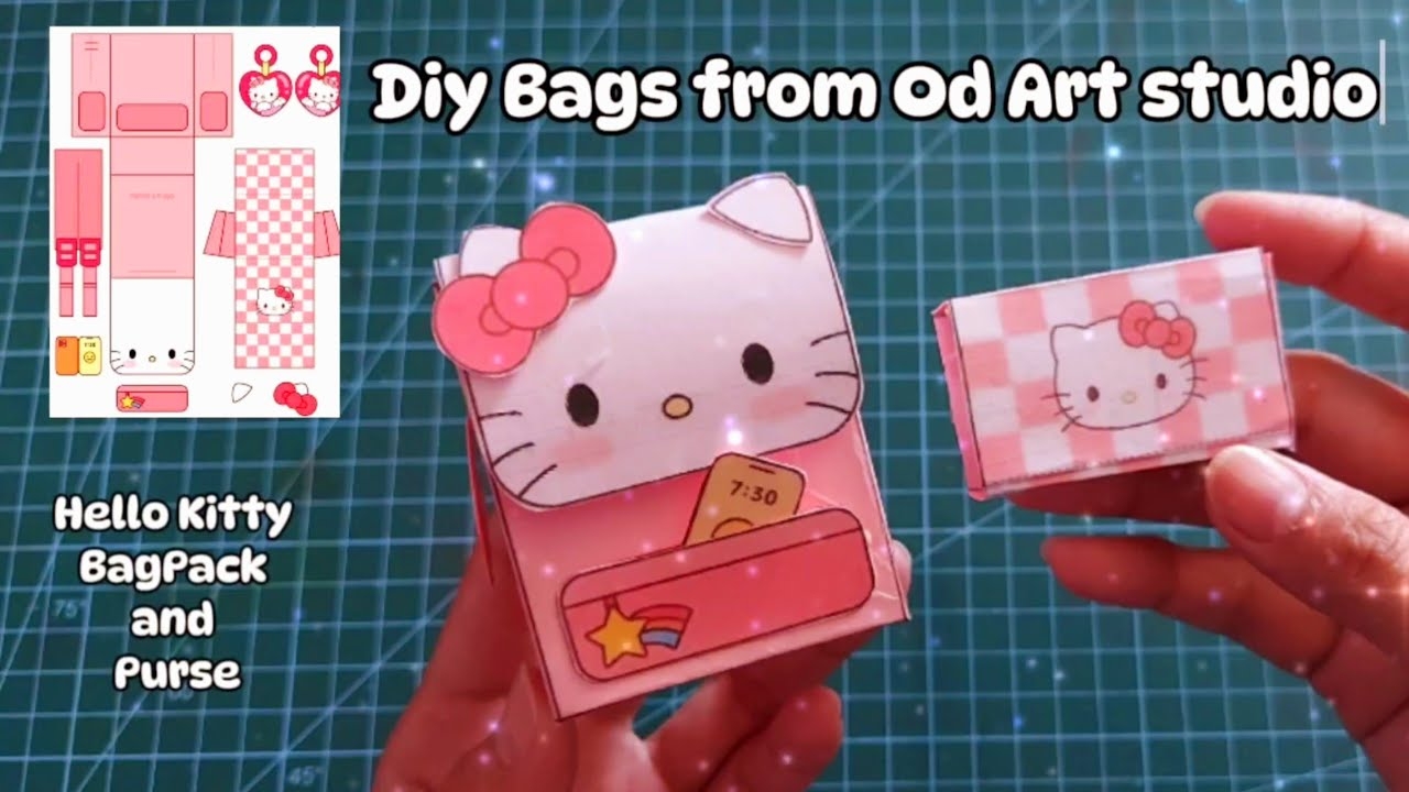 DIY Paper Bags From Od Studio Art Paper Toys For Kids Printable Paper Toys Sanrio Hello Kitty YouTube