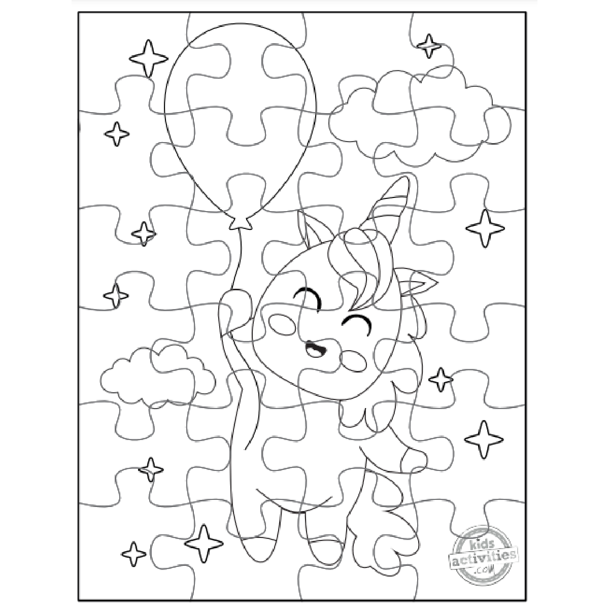 DIY Unicorn Jigsaw Puzzle For Kids Kids Activities Blog