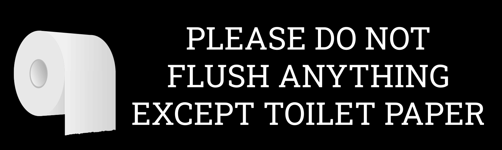 Do Not Flush Signs Templates For Your Bathroom Sign