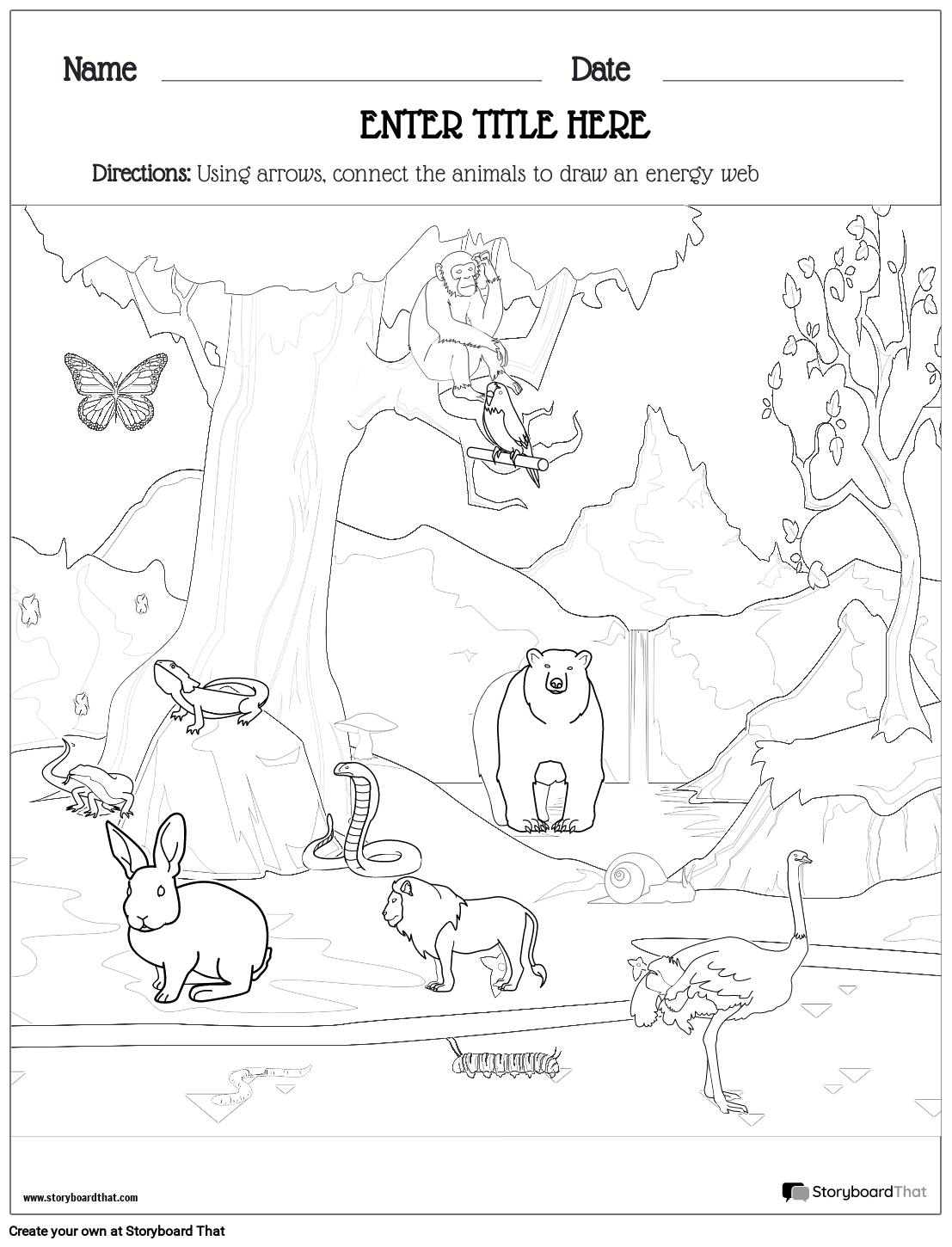 ecosystems worksheets free printable by storyboard that