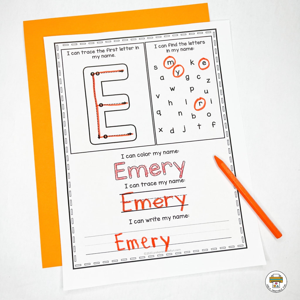 Editable Name Worksheets A To Z
