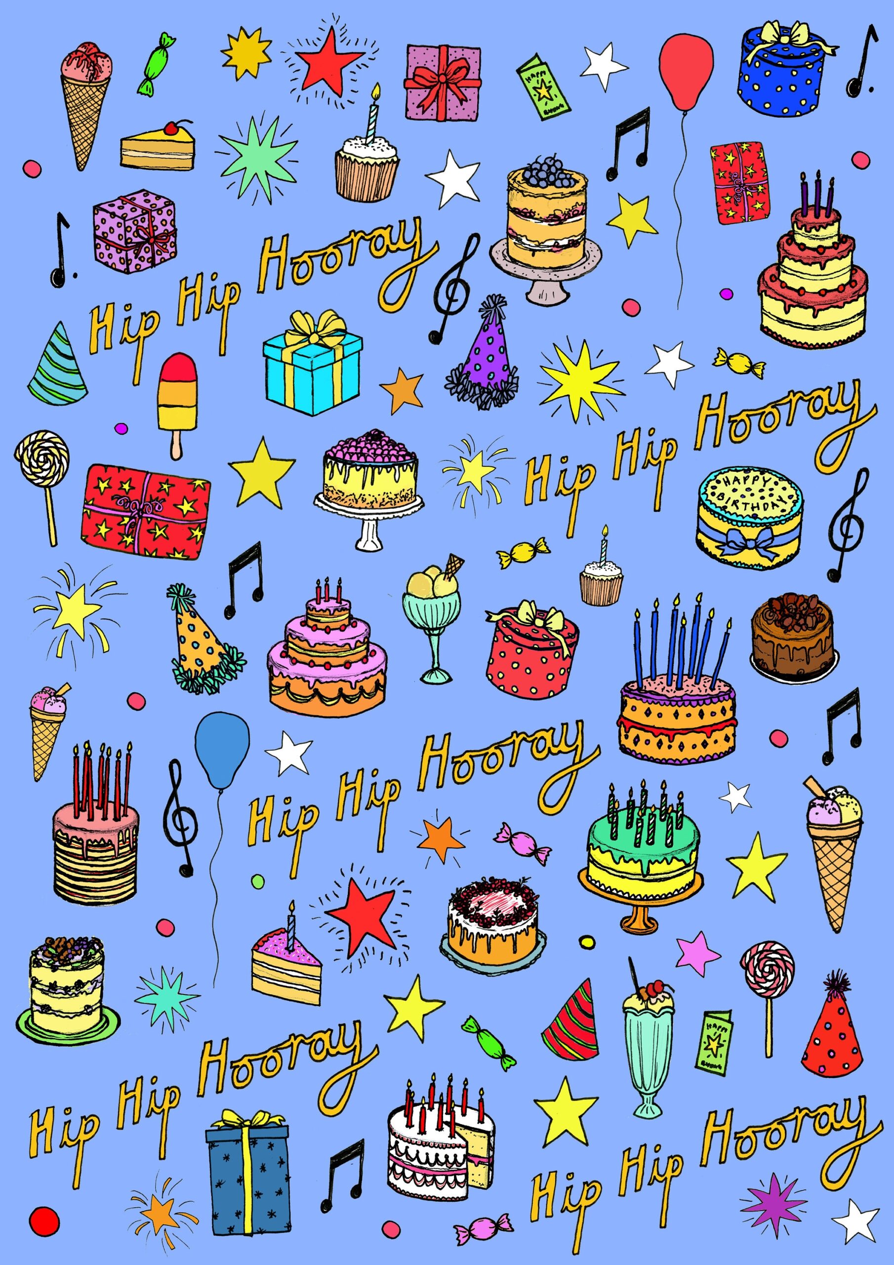 Emergency Birthday Wrapping Paper Downloadable Happy Birthday Print To Gift Wrap Your Presents Save It And Use Again Sizes A4 And A3 Etsy Finland