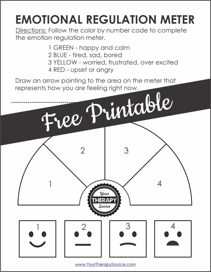 Free Printable Emotional Regulation Worksheets For Adults