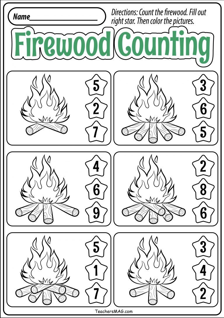 Engaging Camping Worksheets For Preschoolers Fun Learning Activities