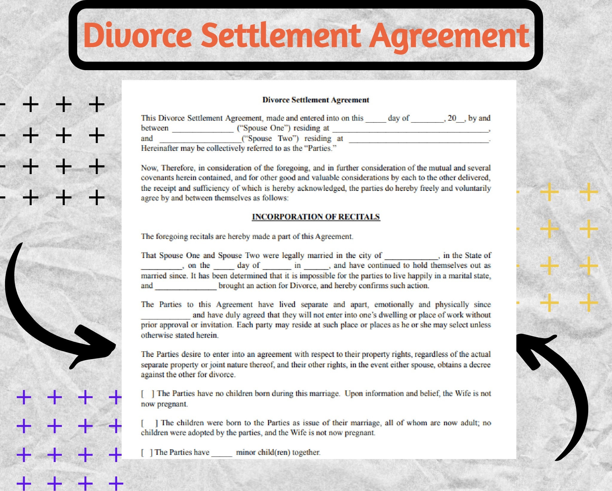 Fake Divorce Paper Etsy Finland