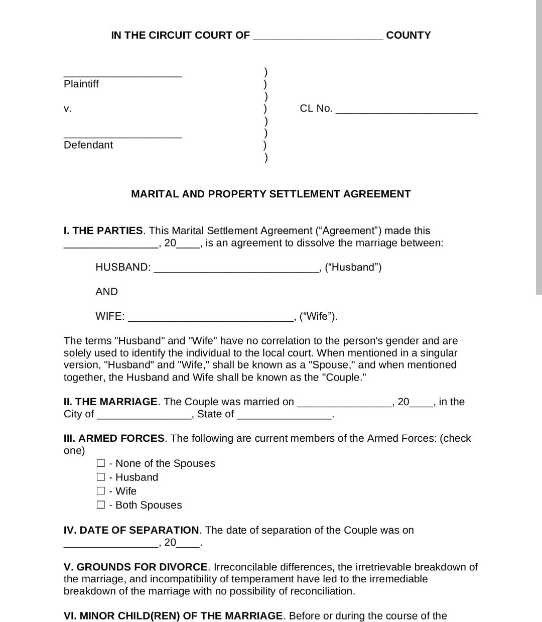 Fake Divorce Paper Etsy