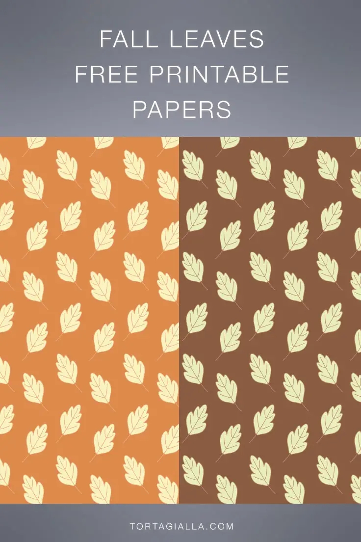 Fall Leaves Free Printable Paper Tortagialla
