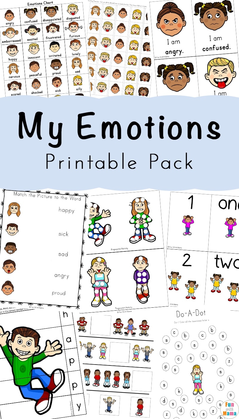 Printable Worksheets On Emotions