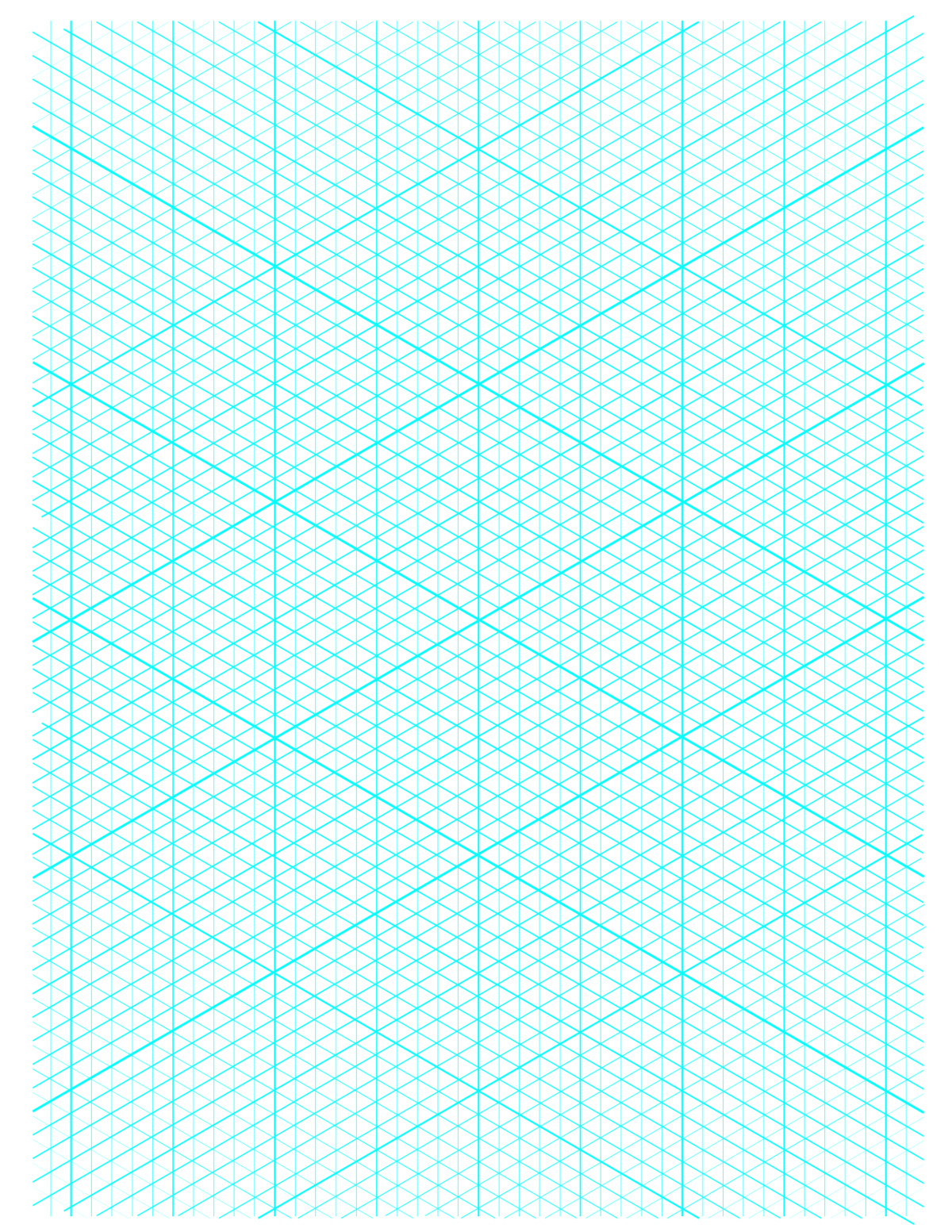 Isometric Graph Paper Printable