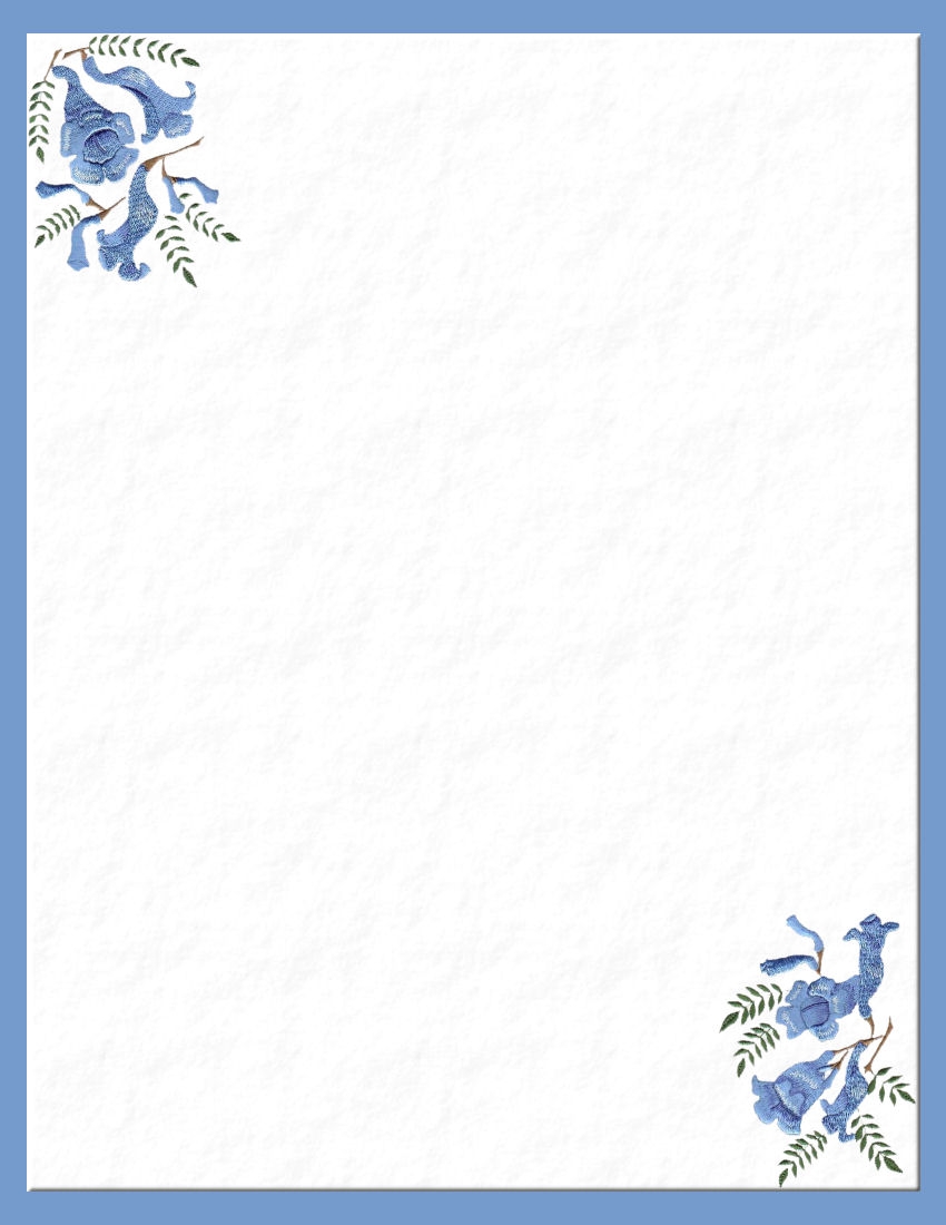 Free Printable Floral Stationery Paper
