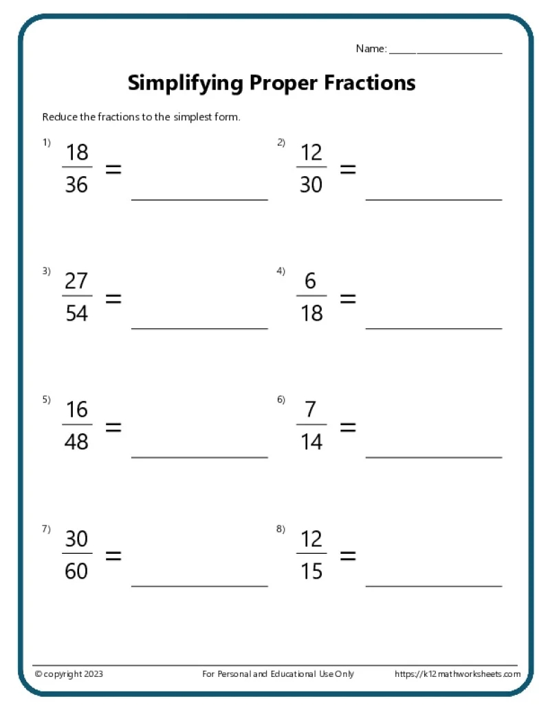 fractions worksheets k12 math worksheets