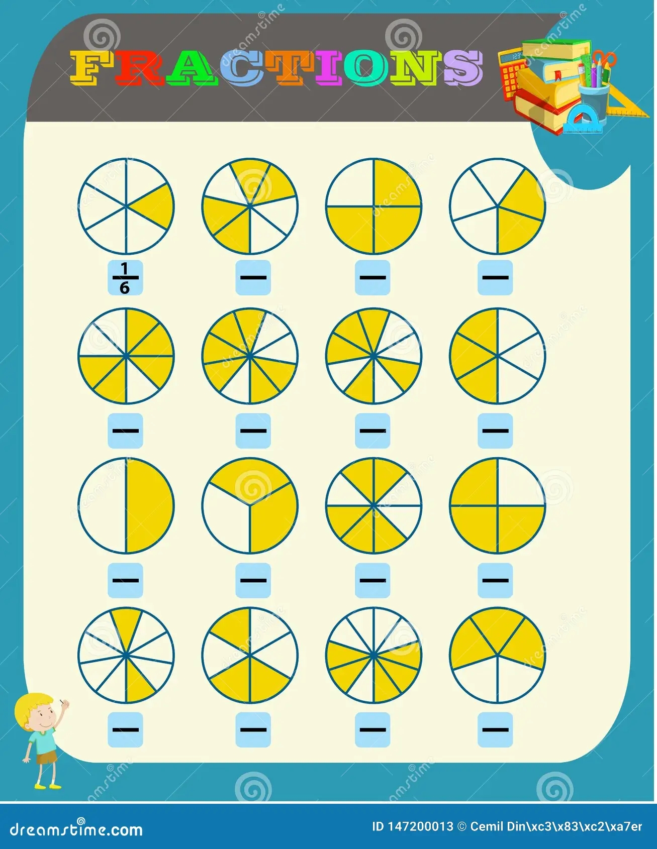 fractions worksheets stock illustrations 78 fractions worksheets stock illustrations vectors clipart dreamstime