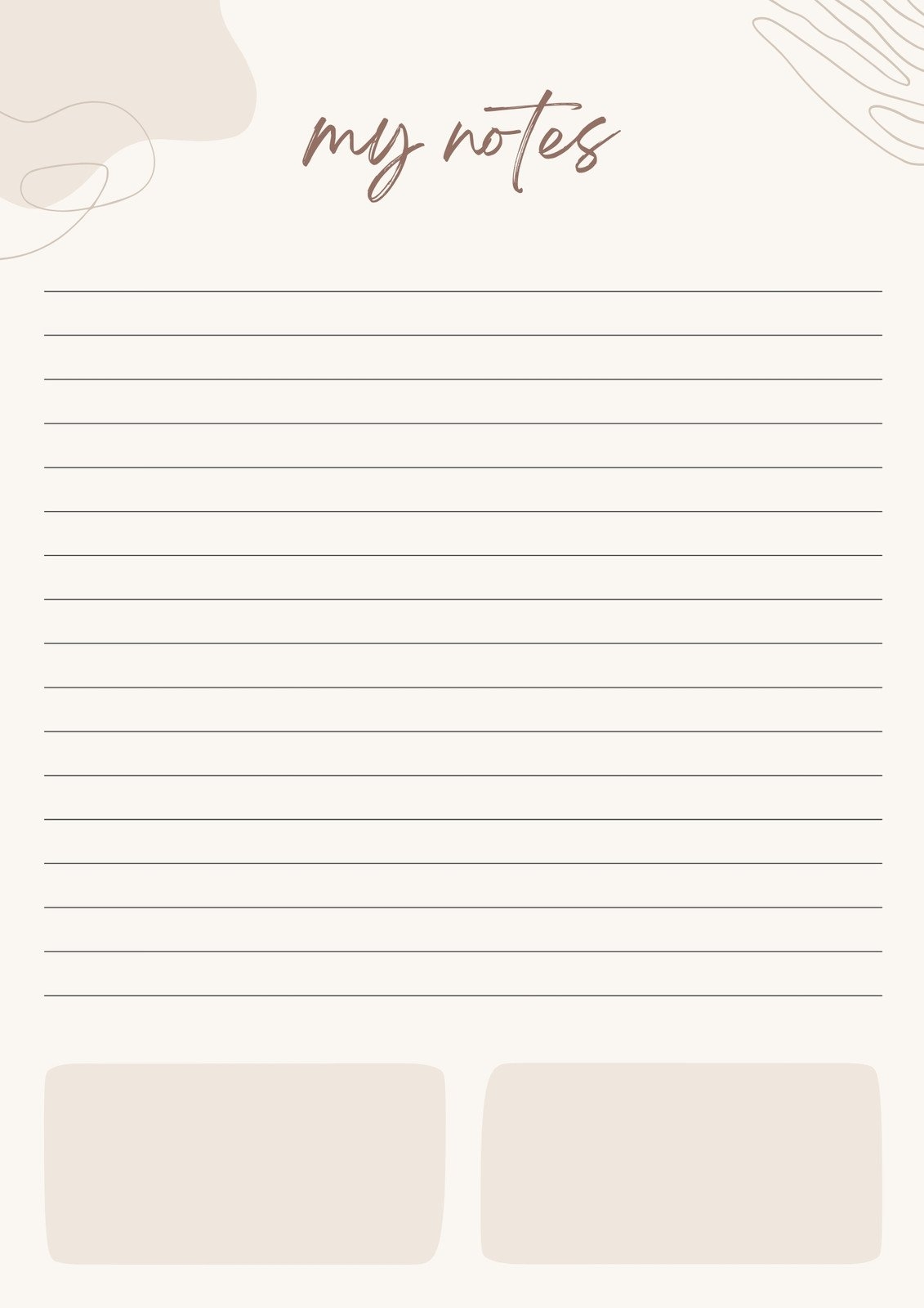 Note Paper Printable