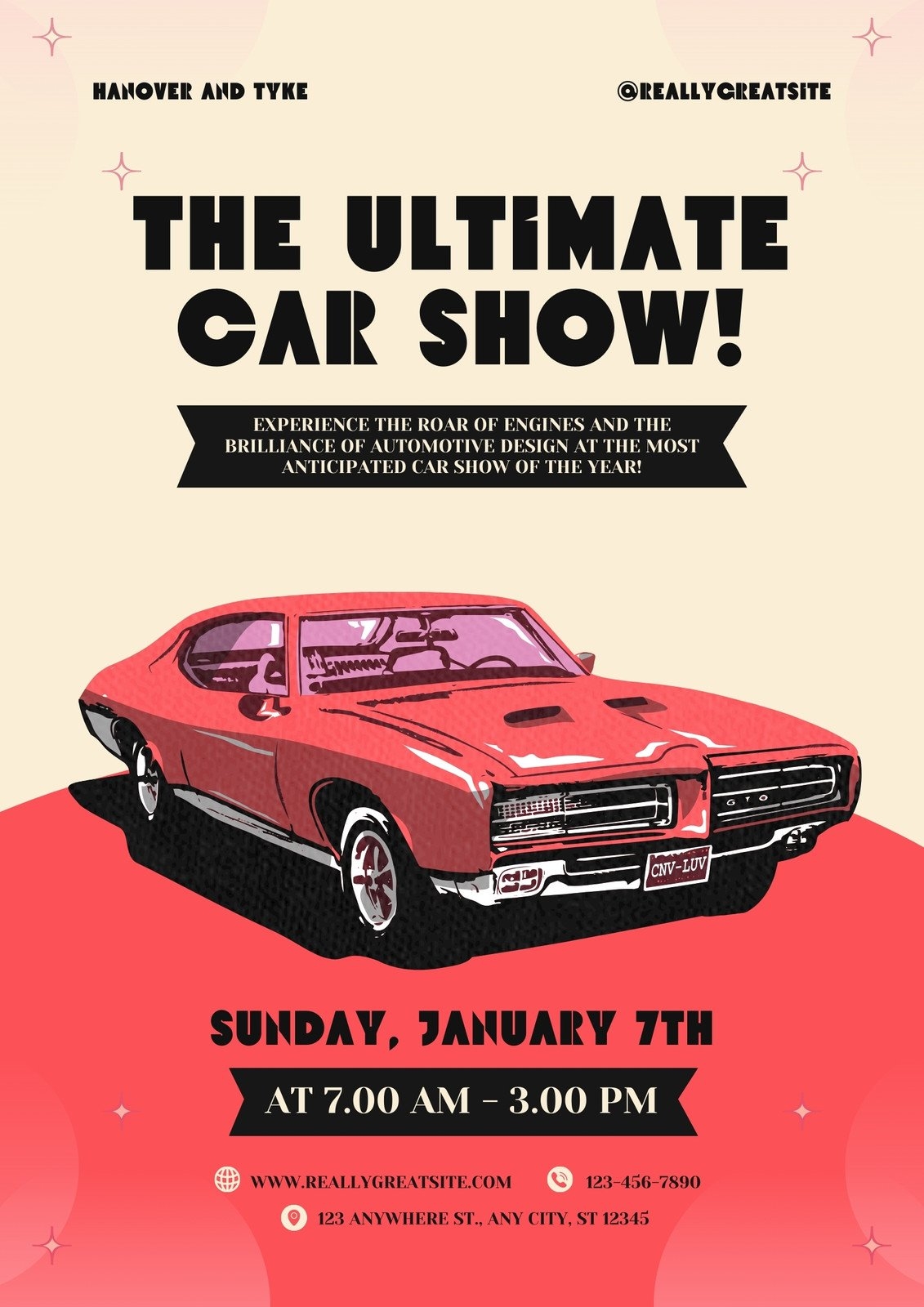 Free Car Show Flyer Templates To Edit And Print Canva