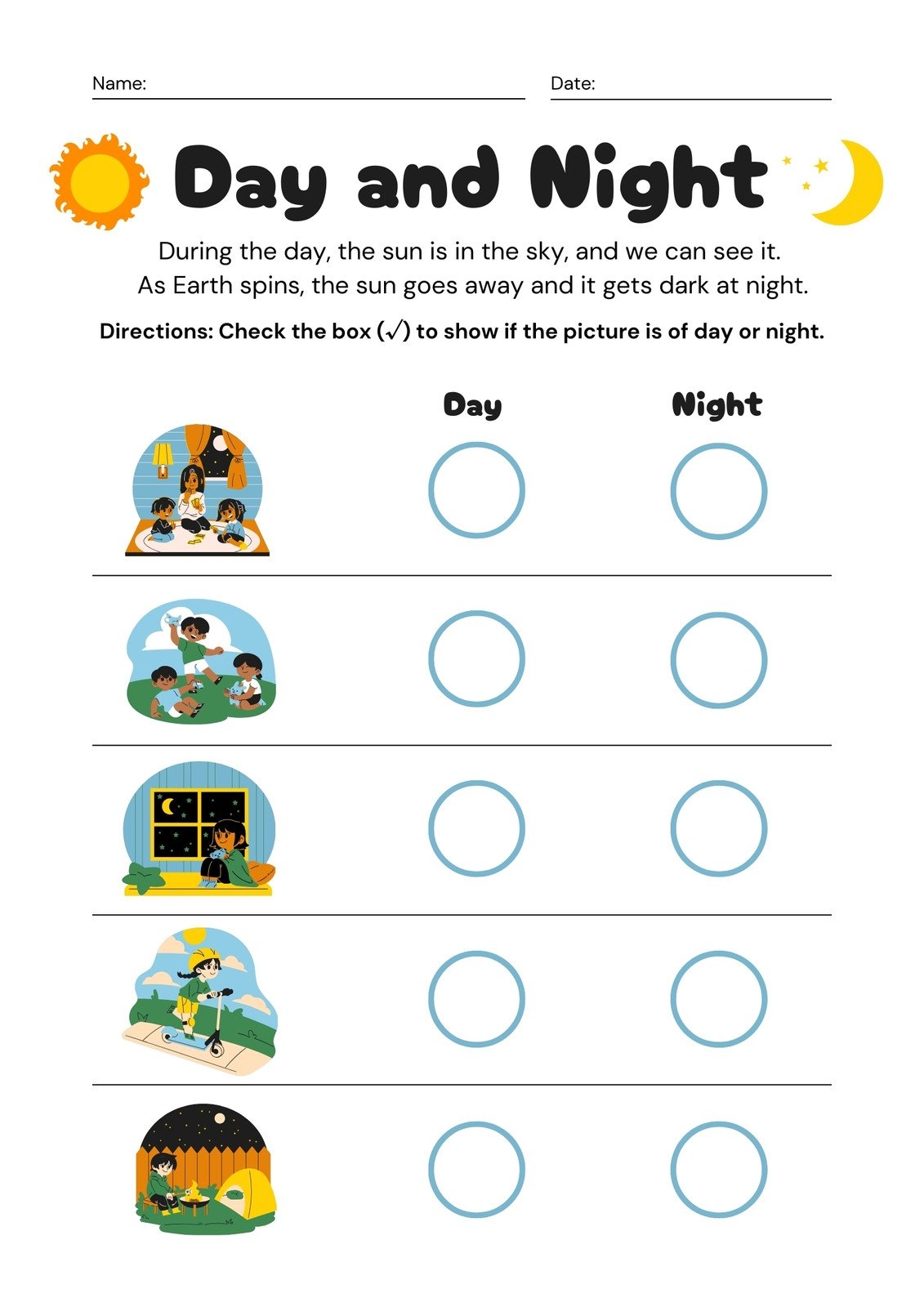 Free Printable Science Worksheets