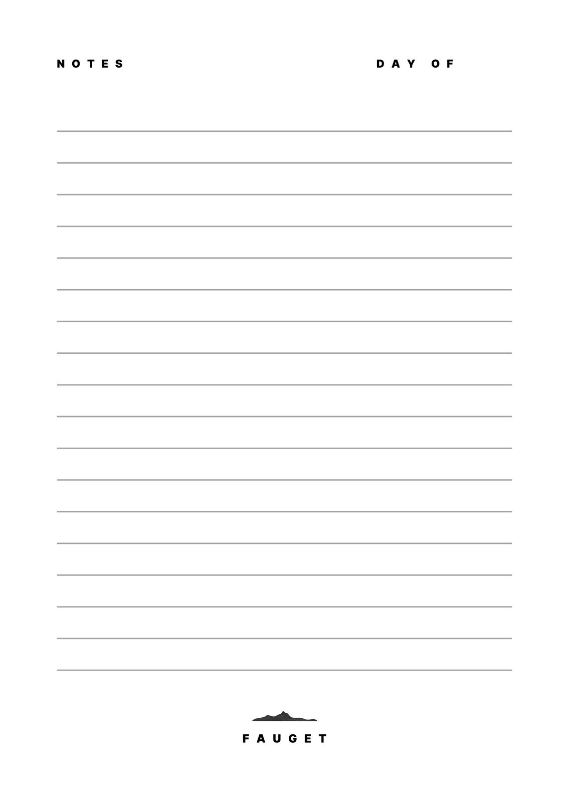 Printable Notepad Paper