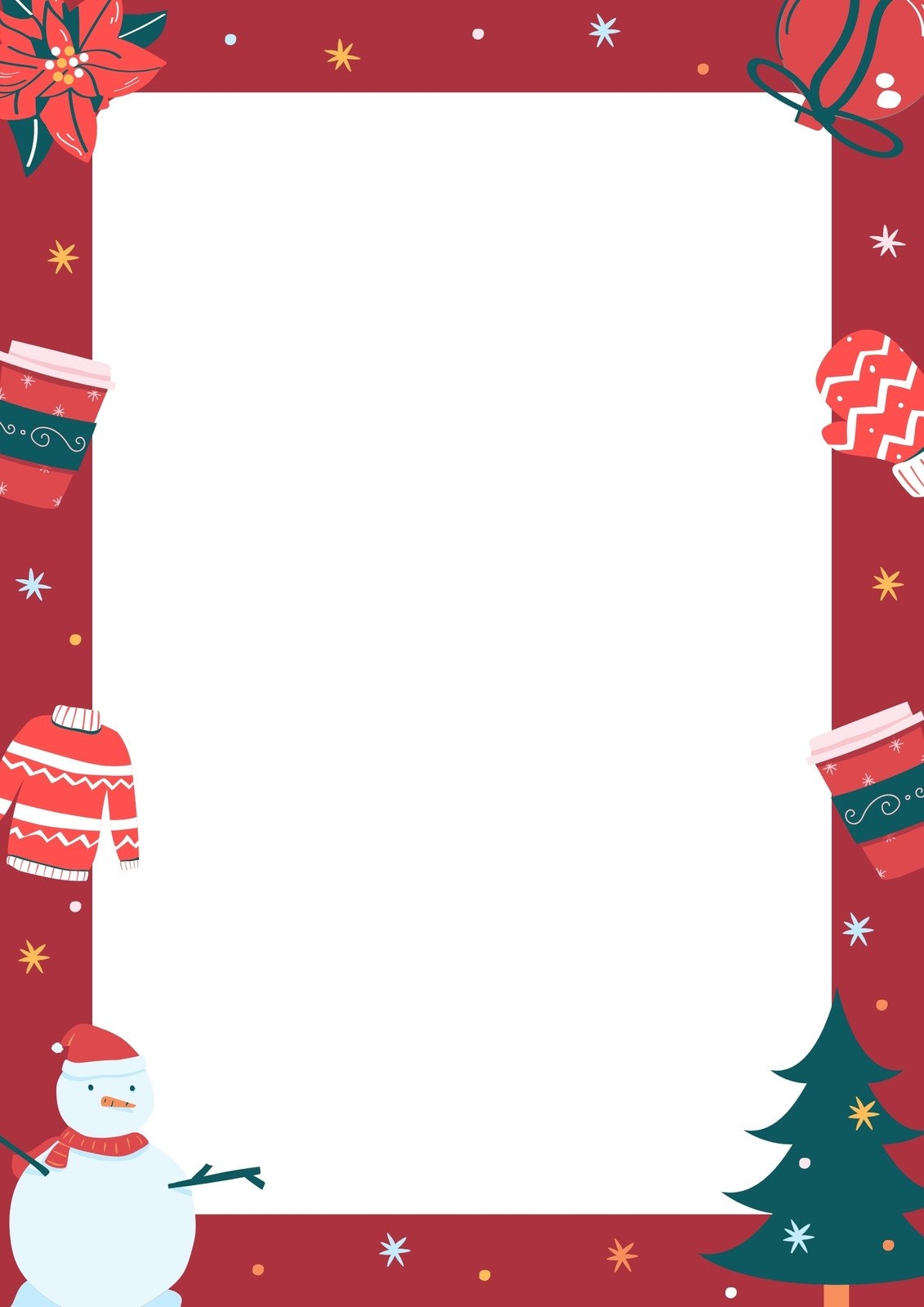 Christmas Paper Borders Free Printable