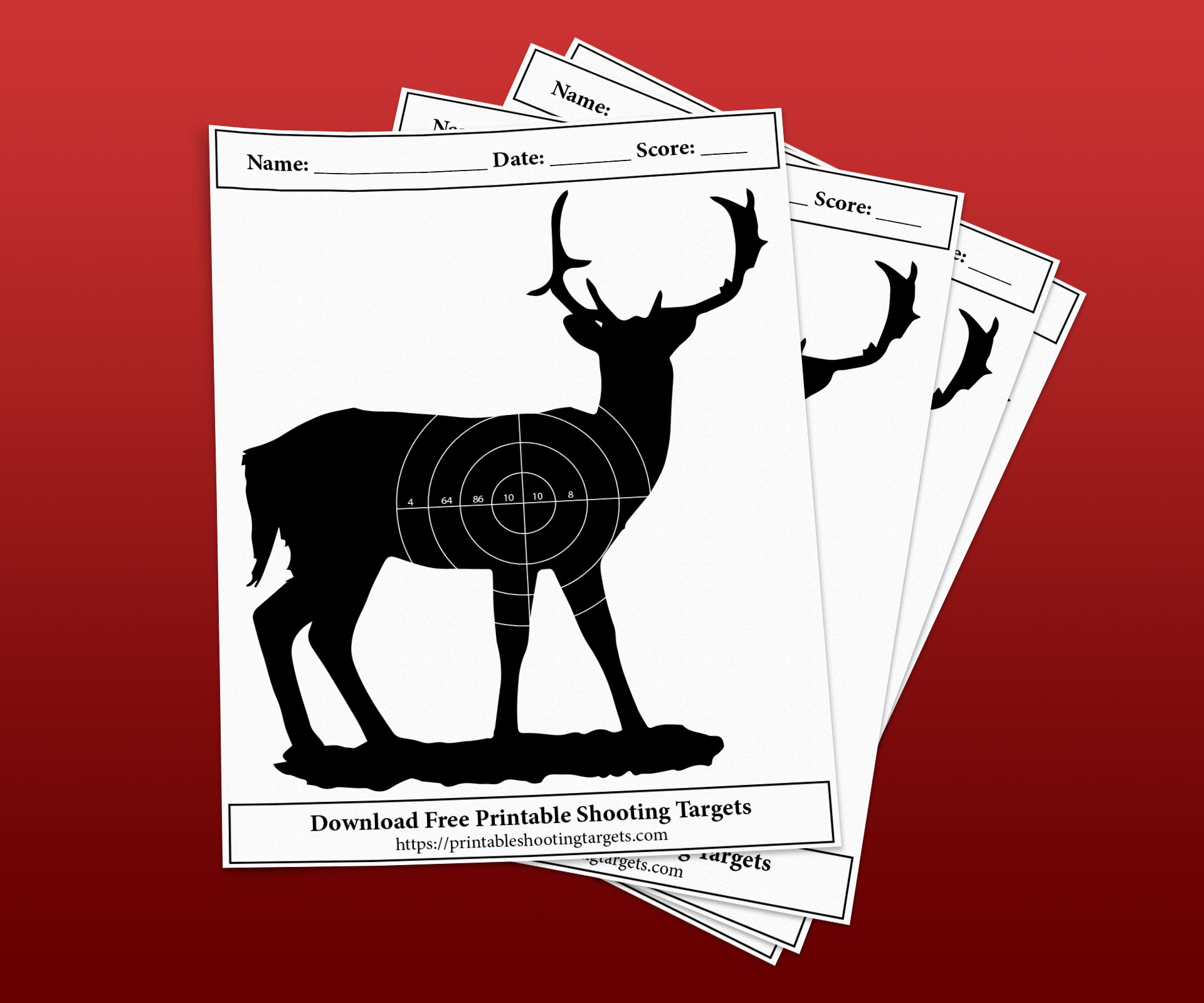 Deer Target Paper Printable