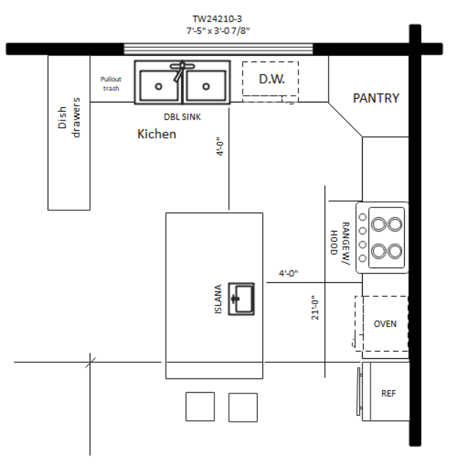 Free Editable Kitchen Floor Plan Examples Templates EdrawMax Free Editable Kitchen Floor Plan Examples Templates EdrawMax