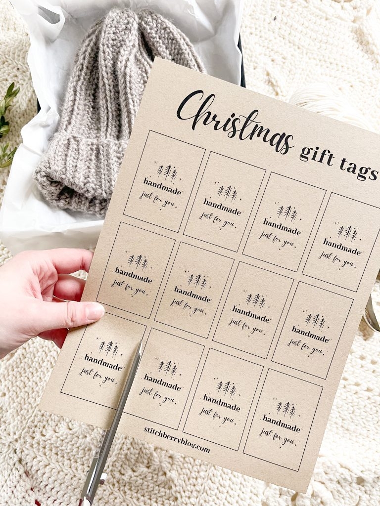 Free Gift Tag Printable For Handmade Gifts Stitchberry